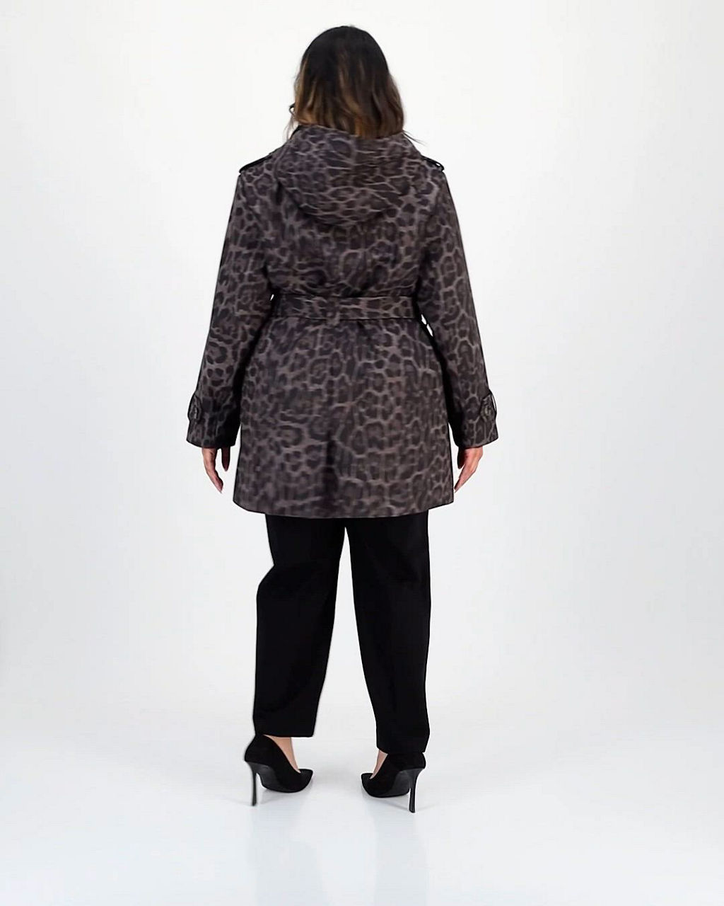 London Fog Plus Size Hooded Belted Raincoat - Macy's