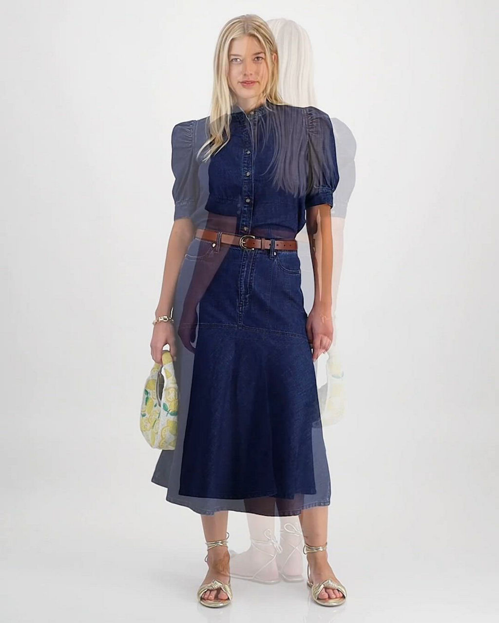 On 34th Women's Denim Flared Midi Skirt, Exclusively at Macy's - Macy's