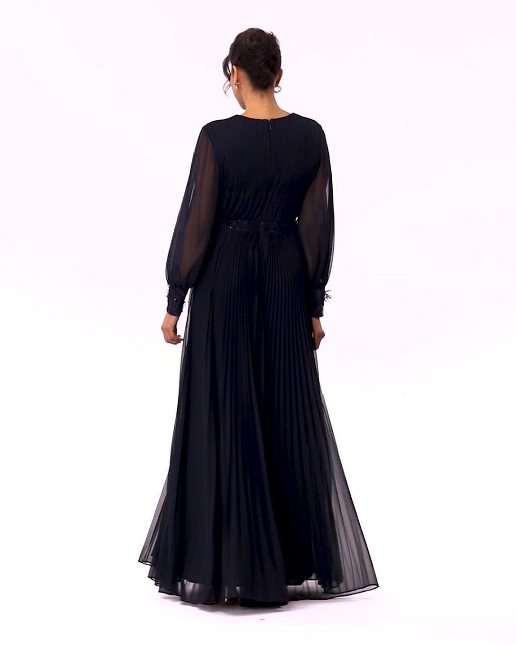 Betsy & Adam Women's Long Mesh Sequin-Waist Dress - Macy's