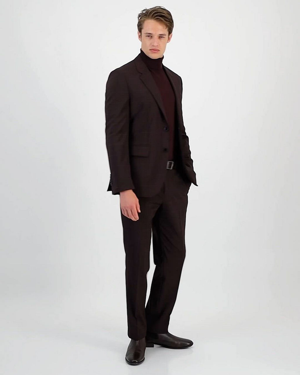 Burgundy Suit Hugo Boss Slim Fit Double Breasted Suit Gold Buttons Burgundy  Suit Designer Wool Suits