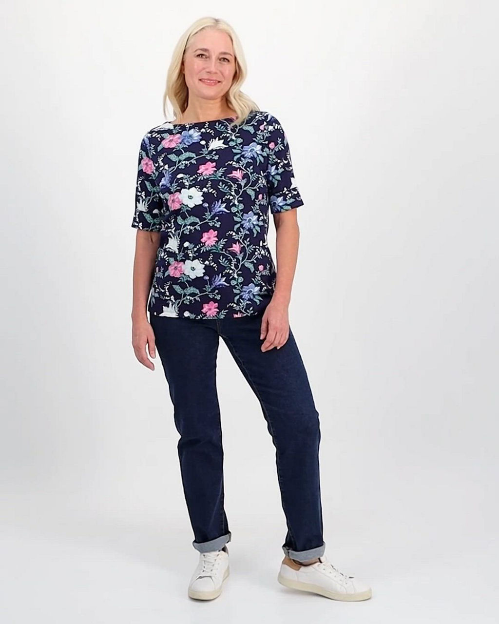 売れ筋商品|||スタイルアンドコー カットソー トップス レディース Women's Printed Boat-Neck Elbow-Sleeve Top, Exclusively at Macy's Blue Paisley Style & Co Women's Printed Boat-Neck Elbow-Sleeve Top