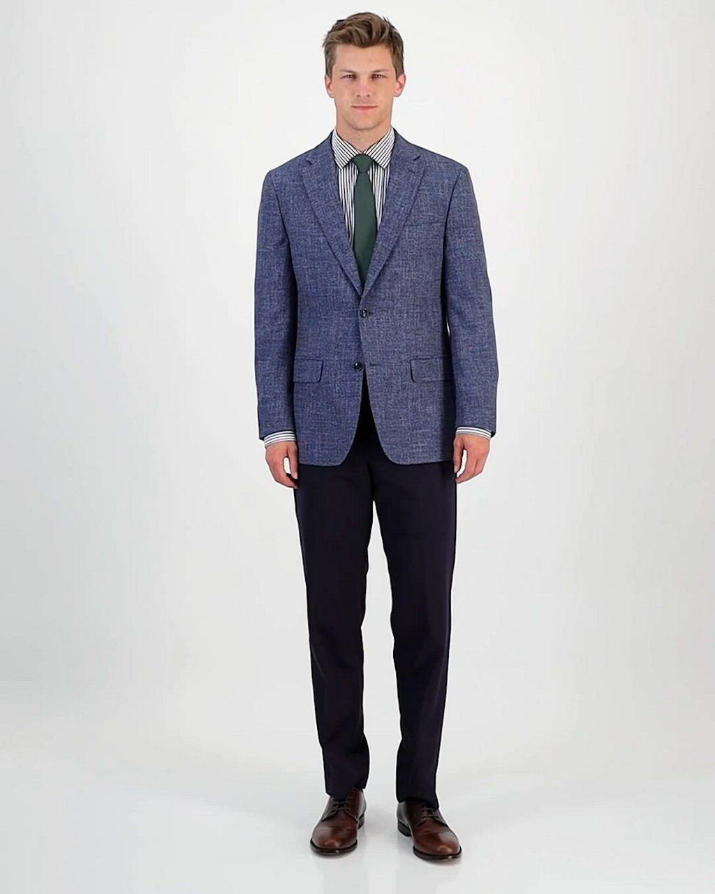 Tommy Hilfiger Men's Modern-Fit Textured Blue Sport Coat - Macy's