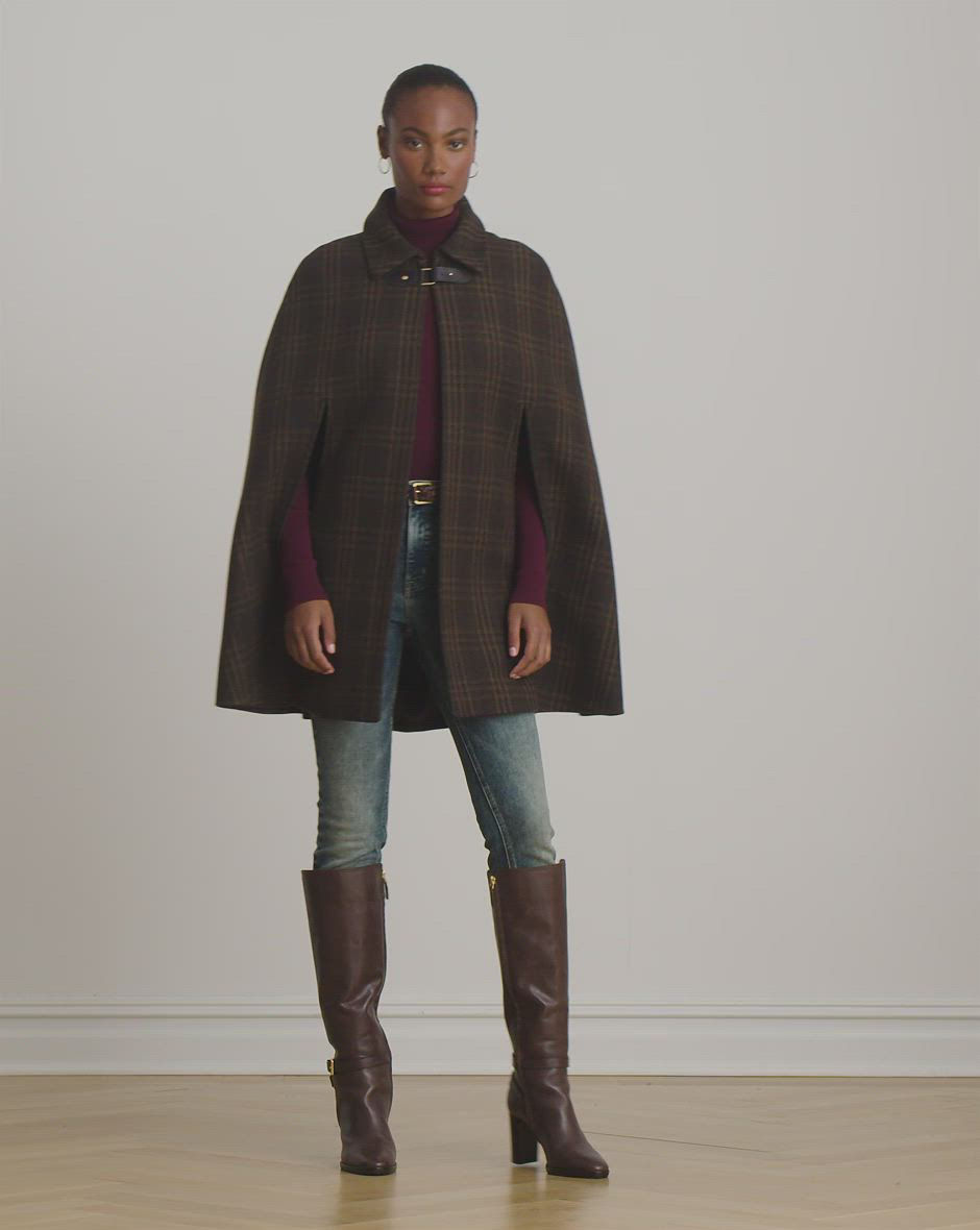 Lauren Ralph Lauren Women's Wool-Blend Cape Coat - Macy's