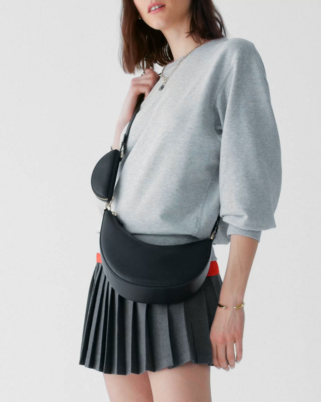 kate spade new york Duo Medium Pebbled Leather Crossbody Bag - Macy's