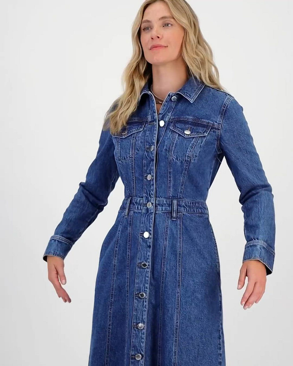 On 34th Women's Denim Midi Shirtdress, Macy's Exclusive - Macy's