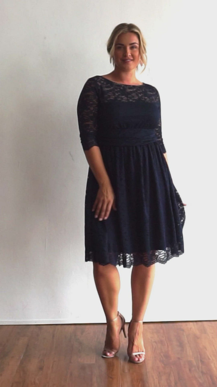 chinese dress ladies Luna Lace Mini Dress  BY JOHNNY