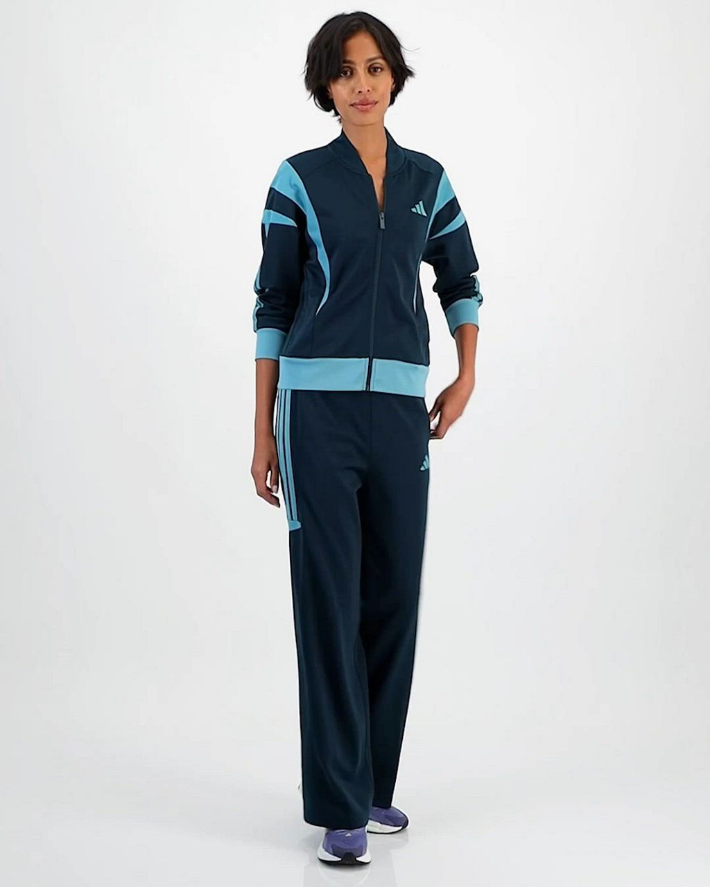 adidas Women's Full-Zip 3S Fashion Track Jacket - Macy's