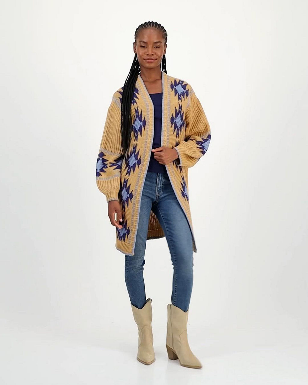 美品 ARTS&SCIENCE / Ethnic cardigan size2 Driftwood Women's Aztec Long Cardigan - Macy's