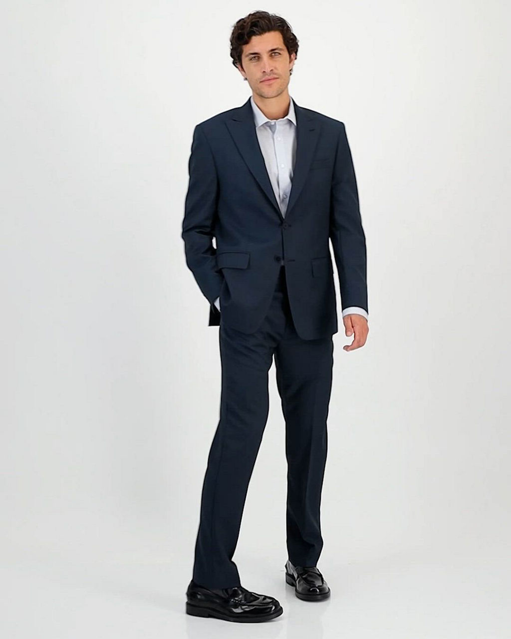 Calvin Klein Mens Blue Suit Slim Fit Blue Wedding Suit By Calvin