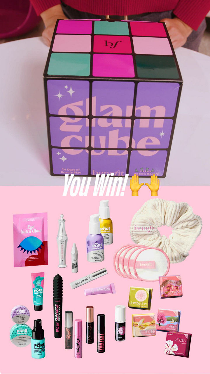Benefit Cosmetics 24-Pc. Glam Cube Makeup Advent Calendar Gift Set