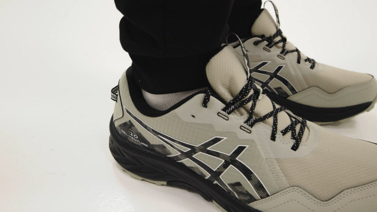 Asics Gel-Venture 10 Mens White Sage Black Trail Running Shoes 1011B967-021 9.5 ASICS Men main image 2