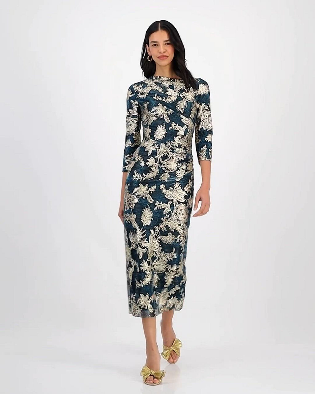 snidel knit dress Backless Maxi Knit Dress – SNIDEL main image 1