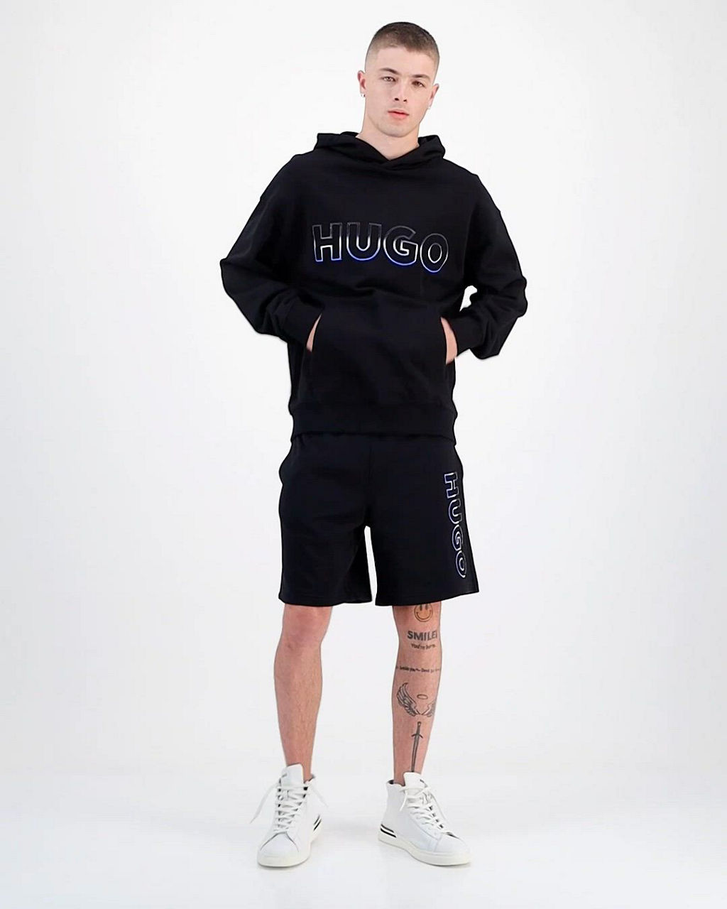 Hugo Boss Nogudi Long-Sleeve Logo Graphic Hoodie - Macy's