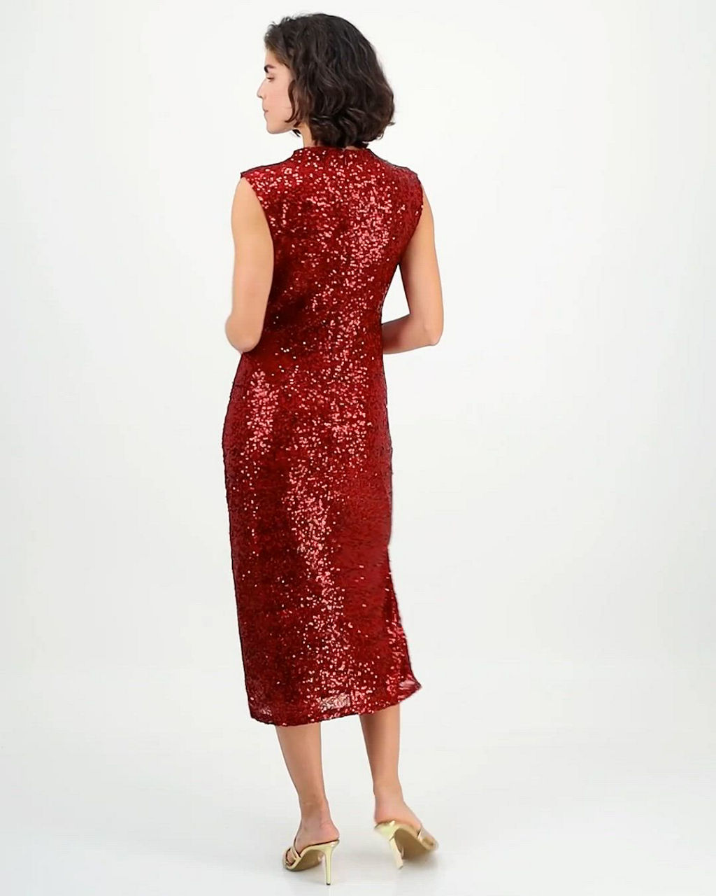 anne klein sequin dress Anne Klein Long Sleeve Sequin Lace Shirtdress