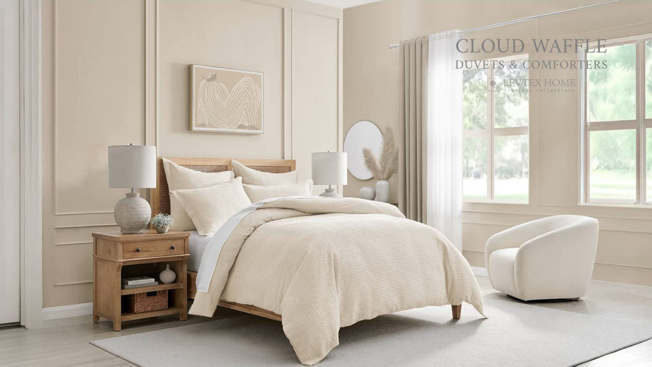 Levtex Cloud Waffle Textured 2-Pc. Duvet Cover Set, Twin/Twin XL