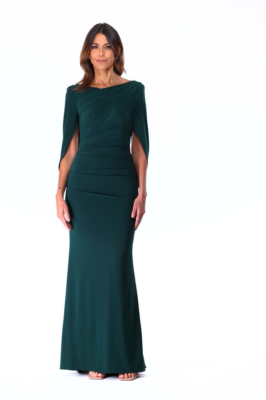 Betsy & Adam Women's Drape-Back Gown - Macy's