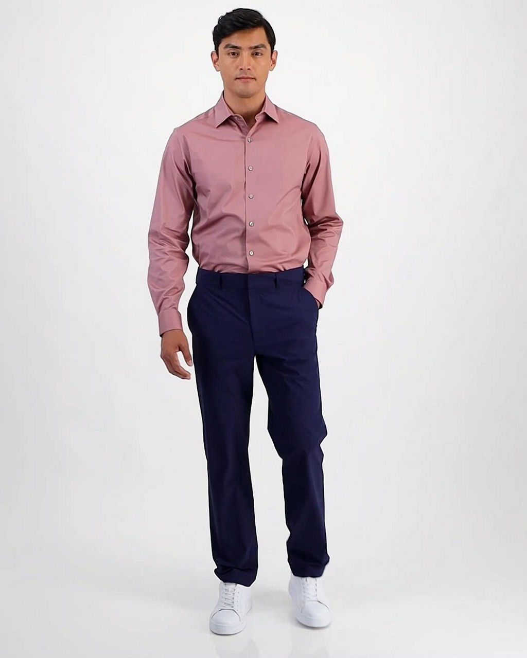 Alfani Men's Regular-Fit Temperature Regulating Solid Dress Shirt, Created  for Macy's - Macy's