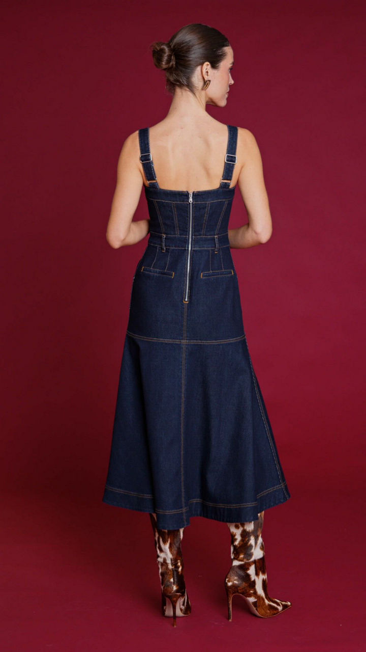 corset bodycon midi dress avec les filles NWT Avec Les Filles Midi Dress Sz 10 Blue Fish Printed Corset Bodice  Sweetheart