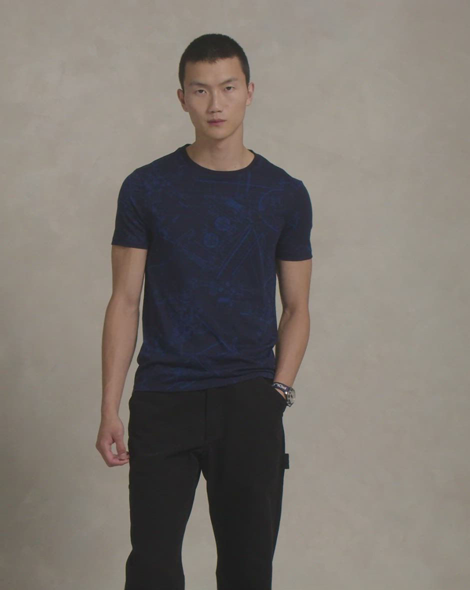 G-Star TIGER CAMO - T-shirt imprimé - shadow olive tiger camo/olive