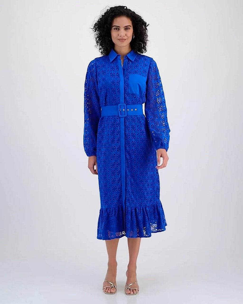 boohoo blue floral dress T Tahari Women's Cotton Belted Lace Midi Blue Bodycon Maxi Dress Color:Forest River mesh overlay Plunge tie front closure