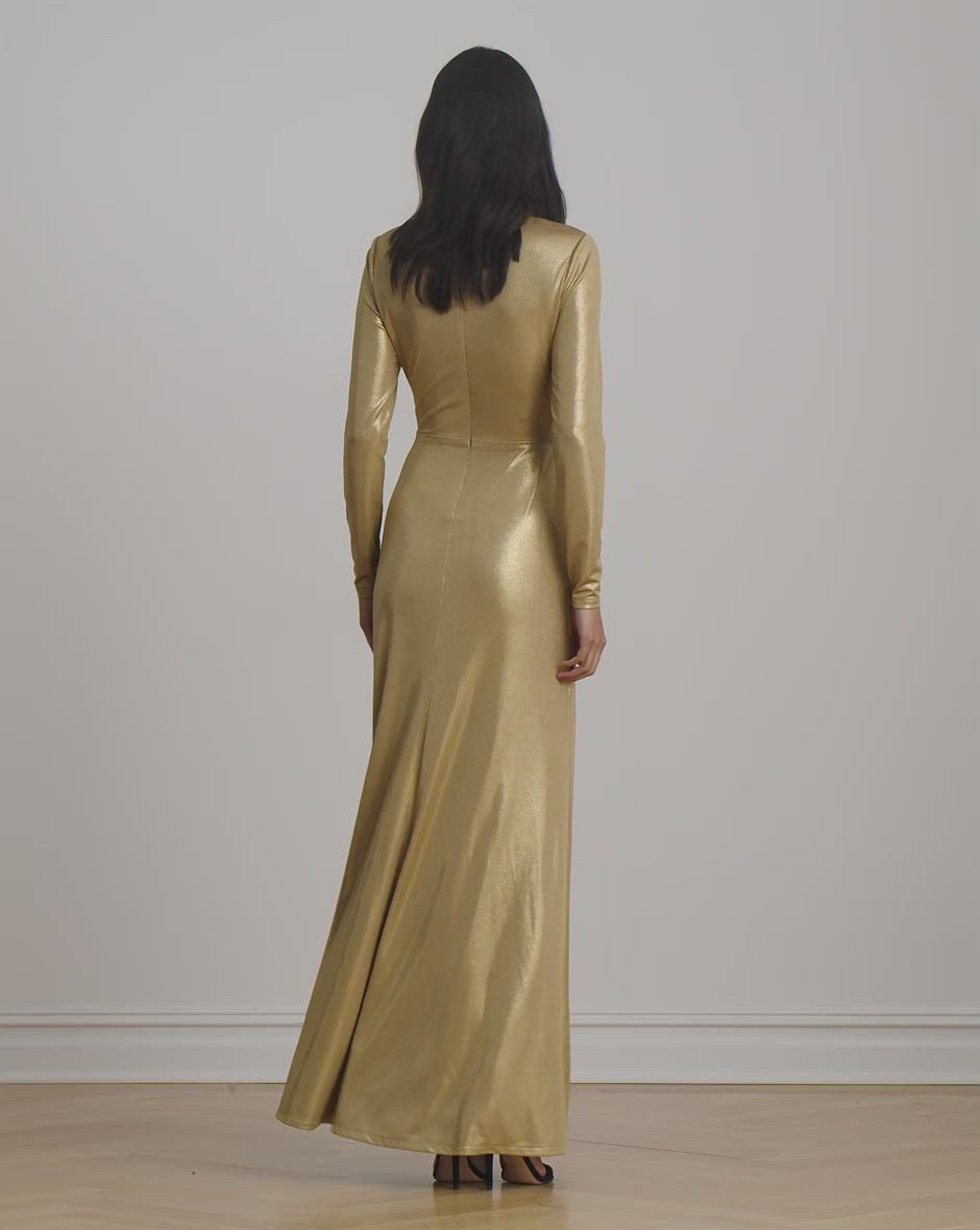 slim fit dress slacks BCBGMAXAZRIA Metallic Gold Short Sleeved Mini Dress – The Untitled Boutique