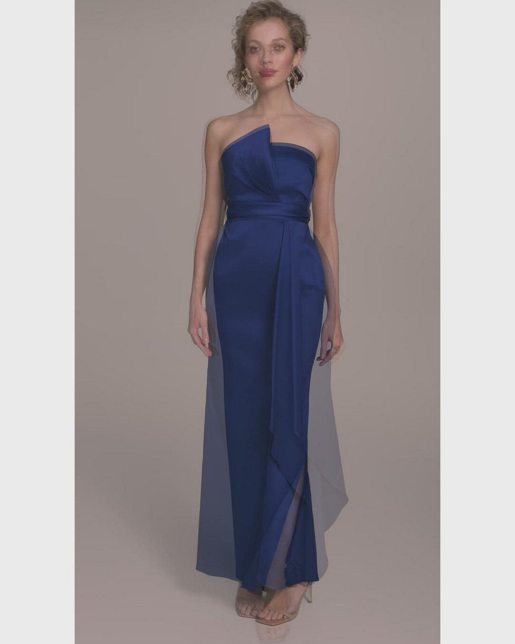 Donna Karan New York Women's Asymmetric Twist Strapless Gown - Macy's