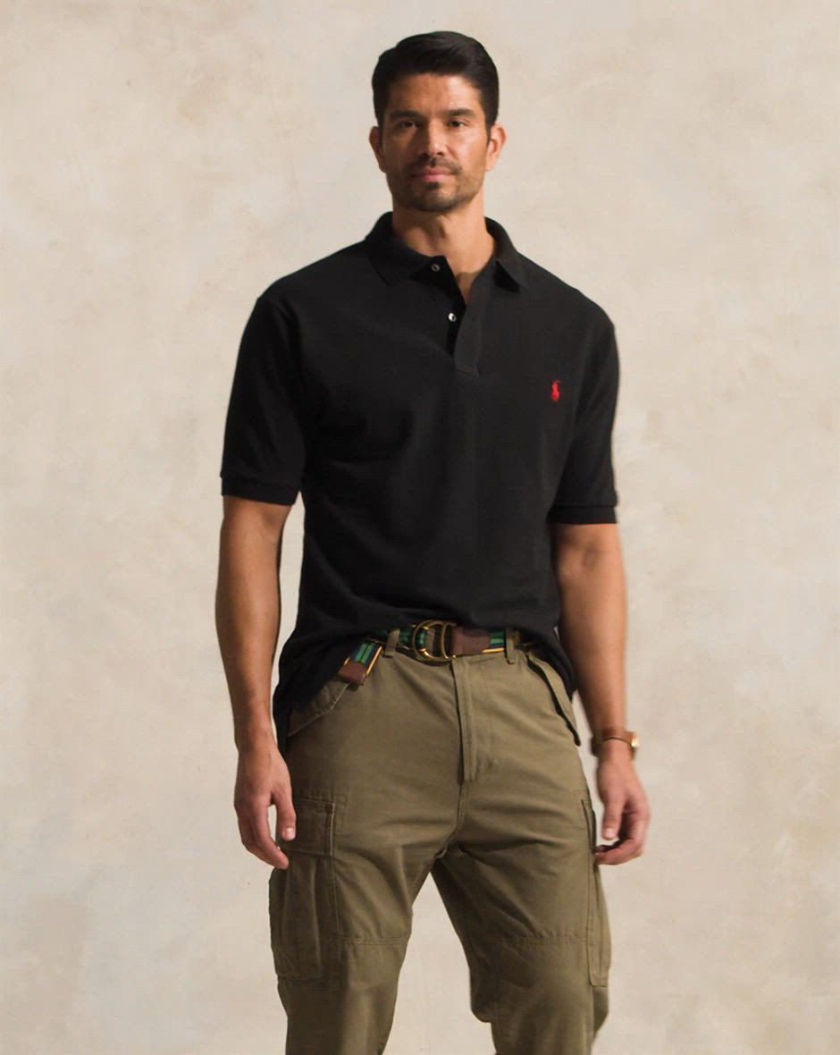 Polo Ralph Lauren Men's Big & Tall The Iconic Mesh Polo Shirt - Macy's