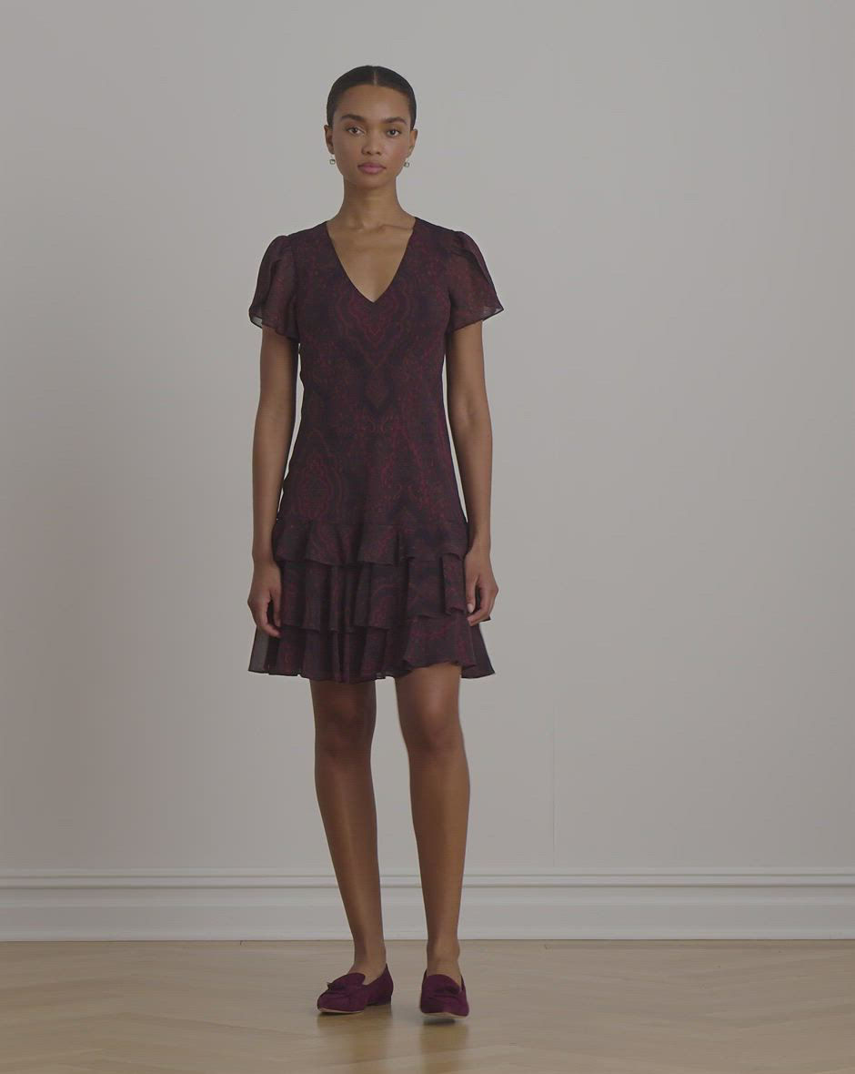 green emerald velvet dress Ralph Lauren
