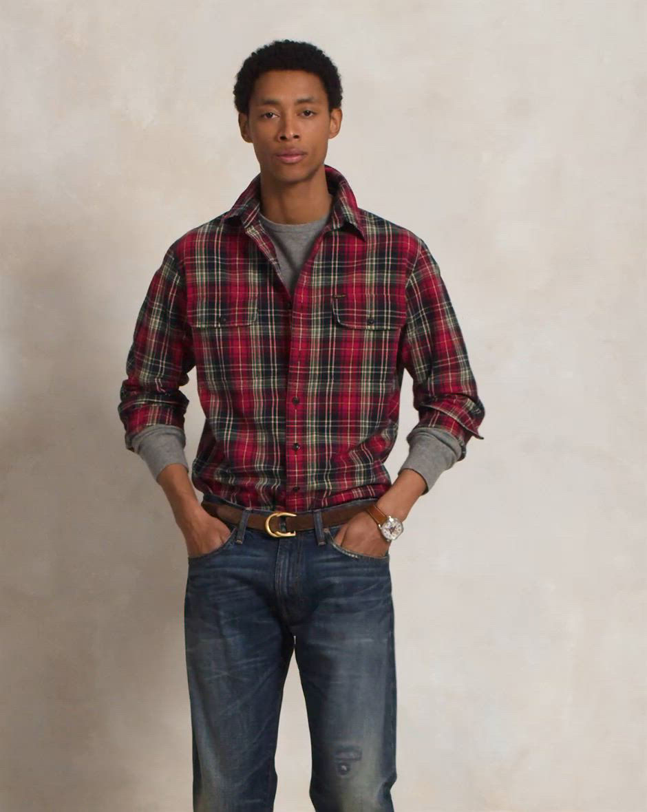 Polo Ralph Lauren Men's Classic-Fit Plaid Oxford Workshirt - Macy's