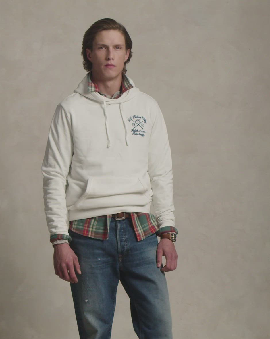 Polo Ralph Lauren Men's Loopback Fleece Graphic Hoodie - Macy's