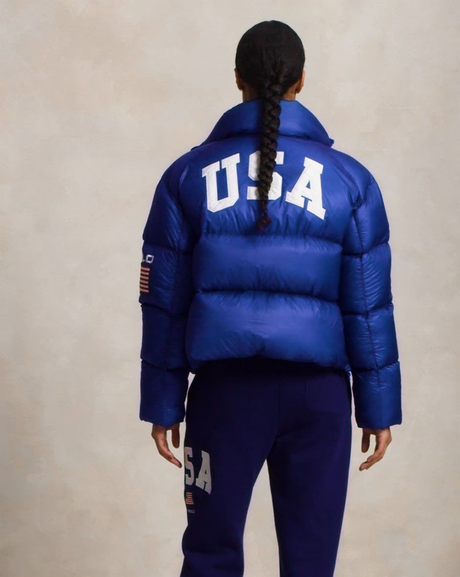 Polo Ralph Lauren Women's Flag Mid-Weight Down Puffer Jacket - Macy's