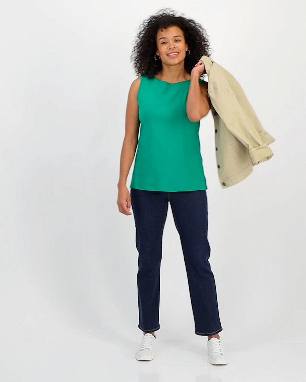 Style & Co Women's Cotton Boat-Neck Sleeveless Top, Created for