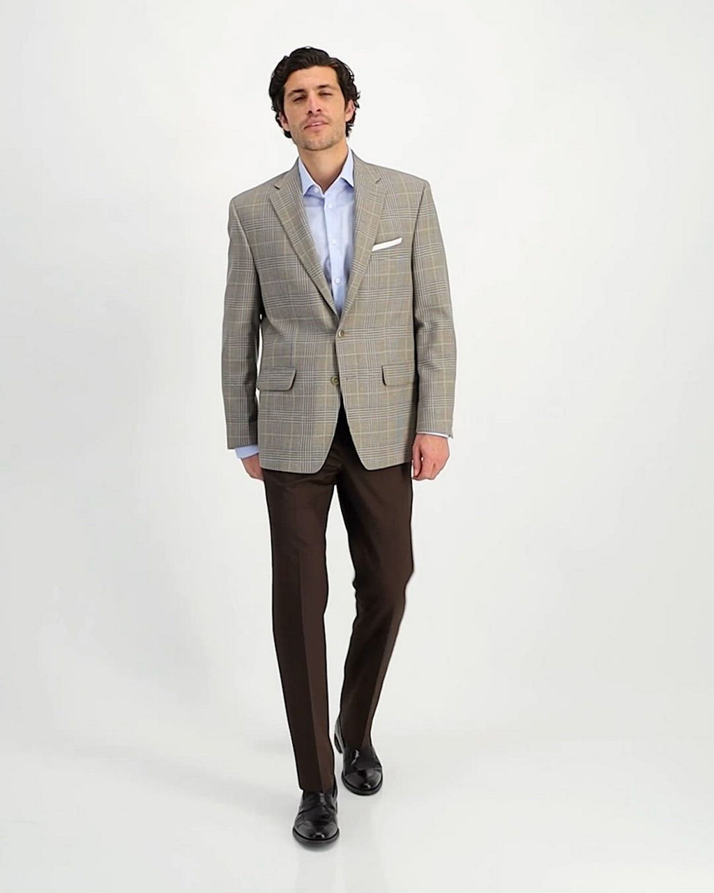 mens fitted dress shirt size chart Mens Miami 3 piece Suit Beige Stone Tailored Fit Linen Blend – Sartorial  Shoes main image 0