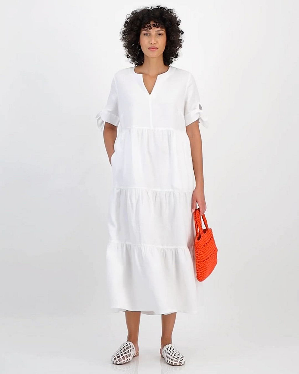 macys charter club dress Charter Club Women's 100% Linen Embroidered Dress - Blue