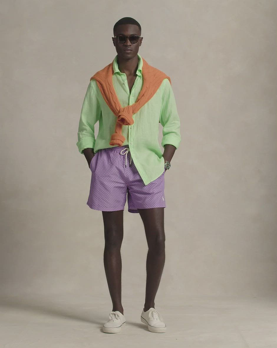Polo Ralph Lauren Men's Printed Swim Trunks - Macy's