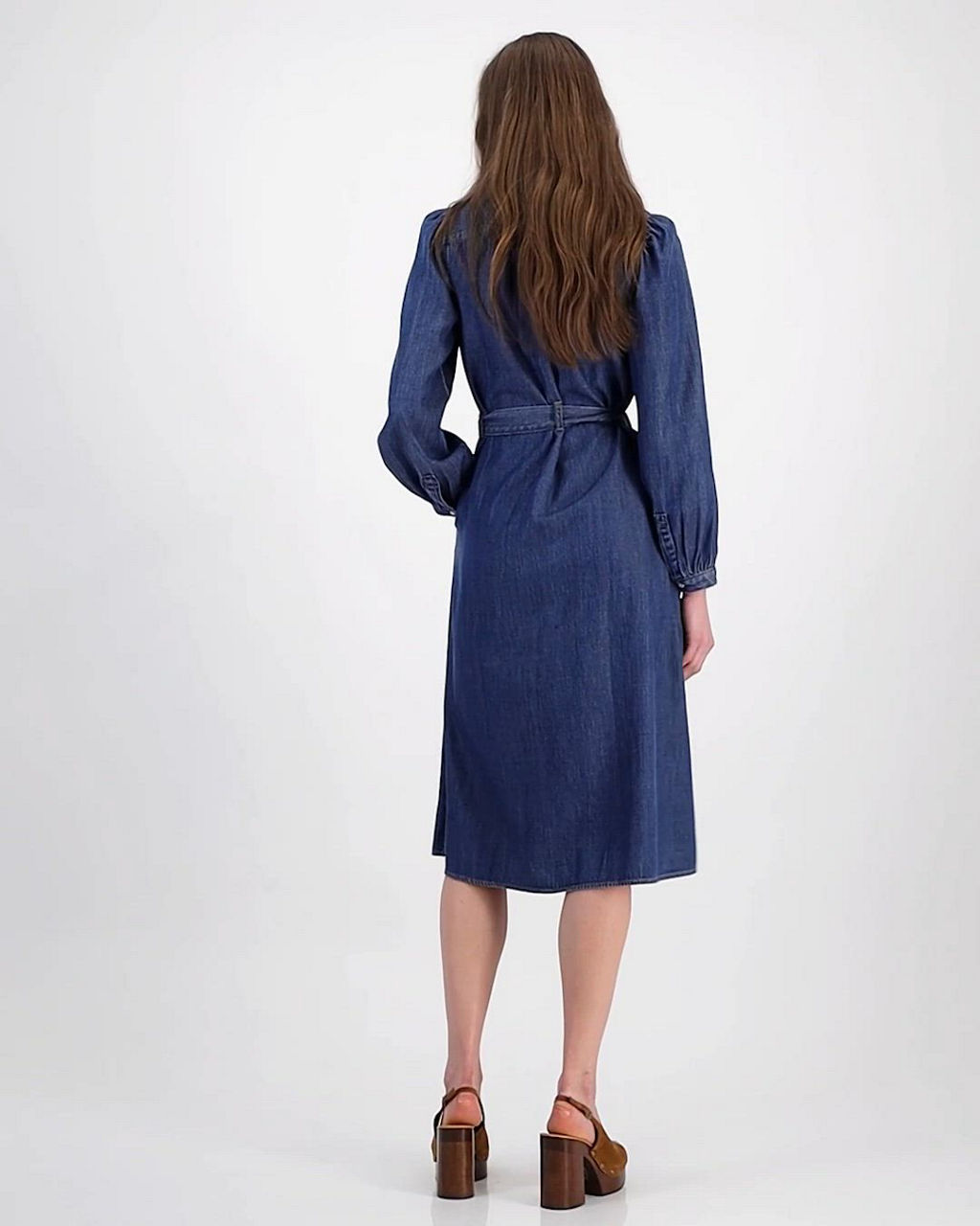 Levi's Premium Women's Point Collar Long-Sleeve Dress - Macy's