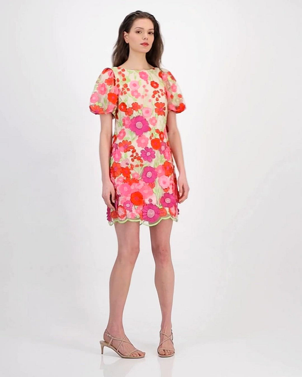 eliza j floral embroidered sheath dress Eliza J Embroidered Mesh Sheath Dress ( Size 14)