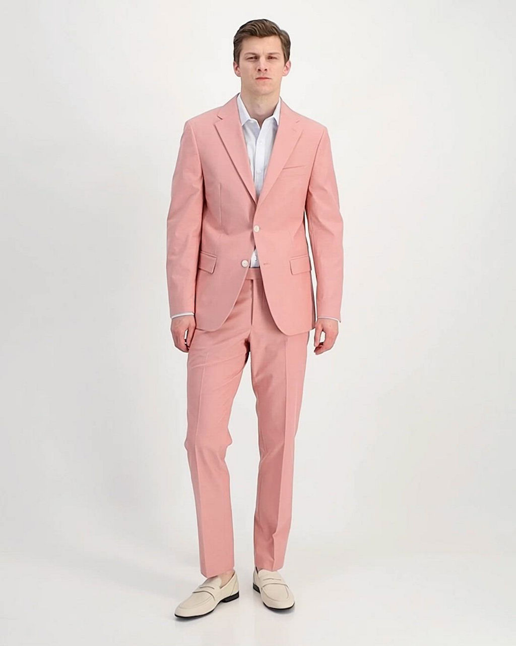 Tommy Hilfiger Men's Modern-Fit TH Flex Stretch Chambray Suit