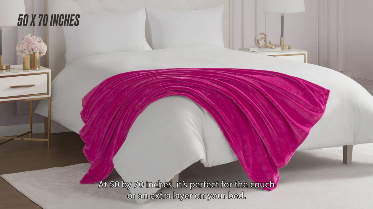 Juicy Couture Plush Throw, 50