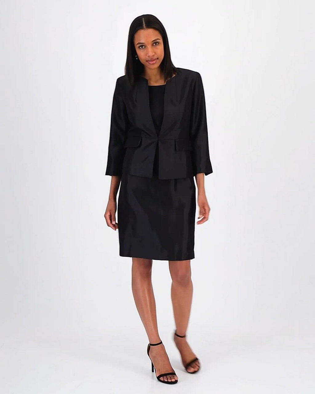 Le Suit Women's Open-Front Jacket & Sleeveless Sheath Dress - Macy's