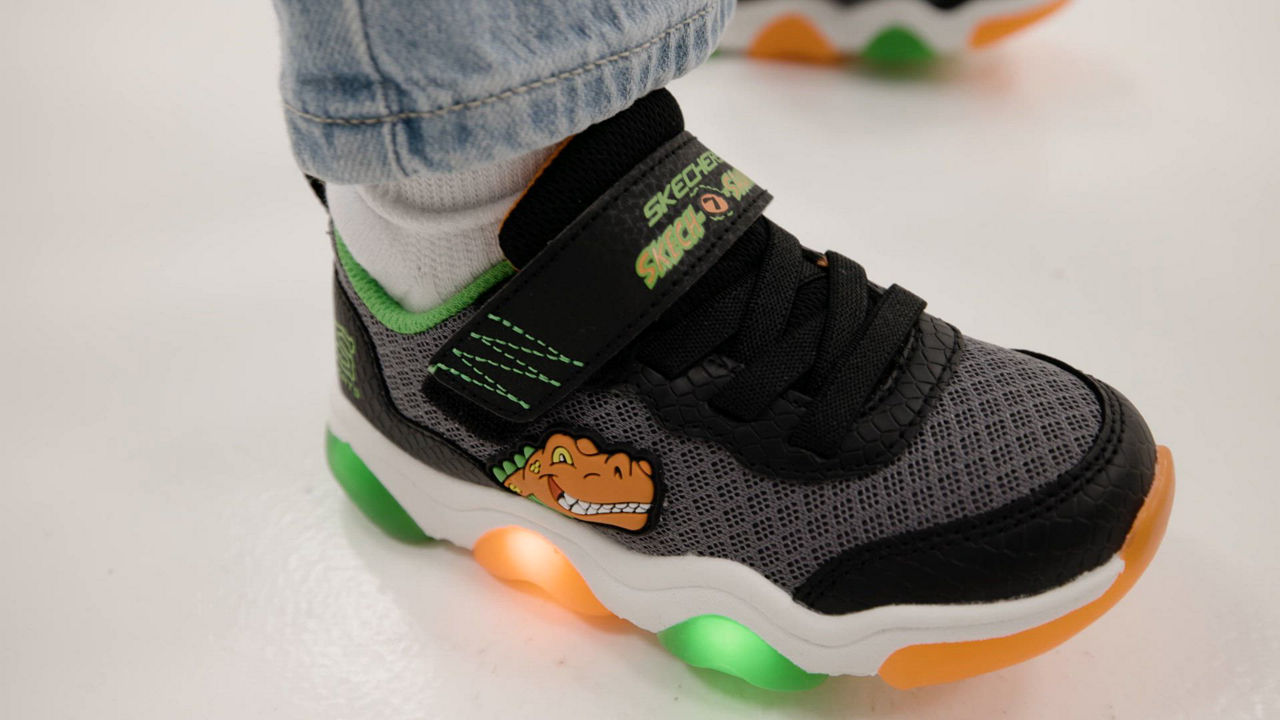 POPS TONIGHT 確認用 Skechers Toddler Kids Mighty Glow 2.0 - Dino Bolt Light-Up