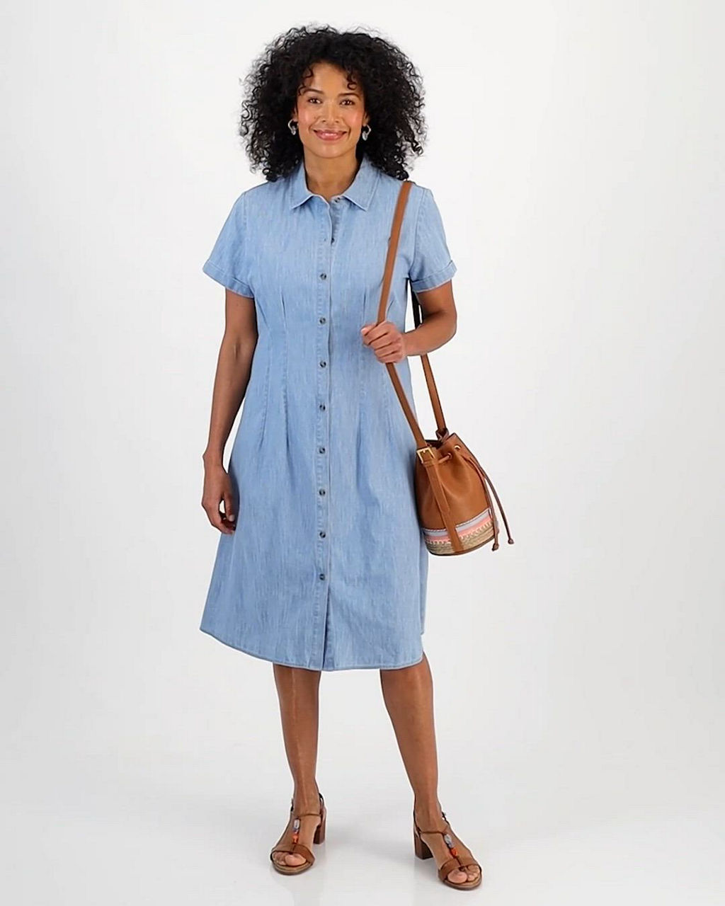 cotton chambray dress Chambray Wrap Dress | Organic Dress | Fair Trade