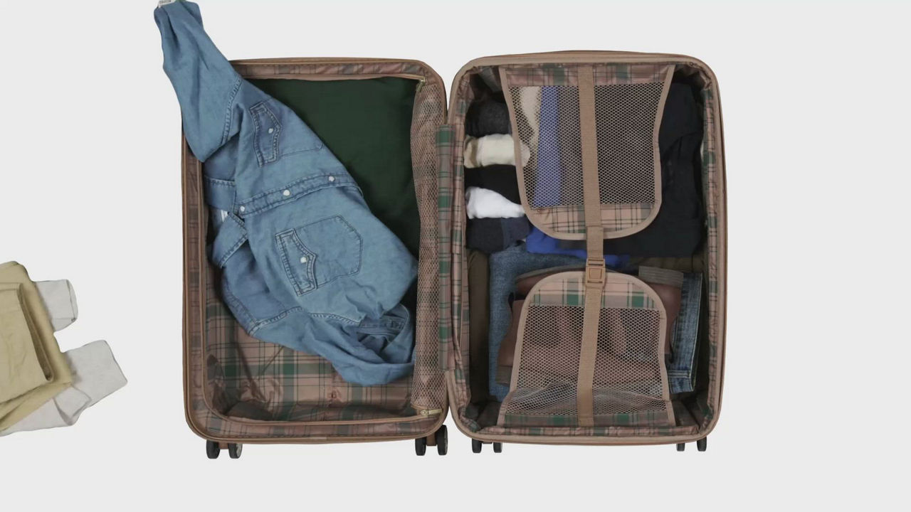 London Fog Regent Extra Large Check-in Expandable Spinner, Created