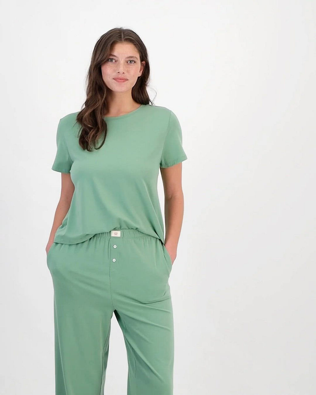 ladies night dress pants t shirt State of Day Women's Short-Sleeve Crewneck Cotton-Blend T-Shirt and Set, Macy's Exclusive de-0423