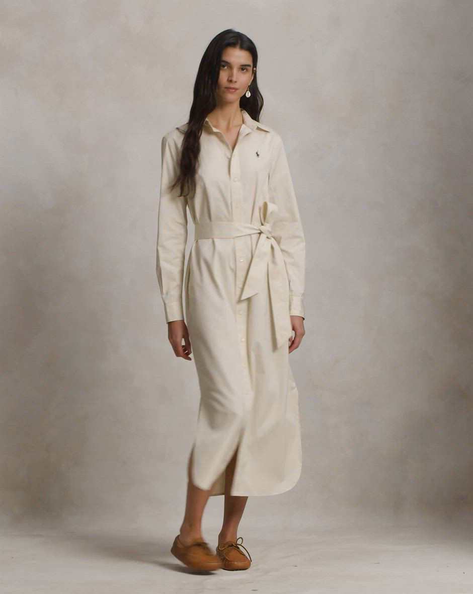 long sleeve polo shirt dress Ralph Lauren Cotton in White this striped shirtdress from Polo Ralph Lauren is a chic pick Cotton Long-Sleeve Polo Dress |