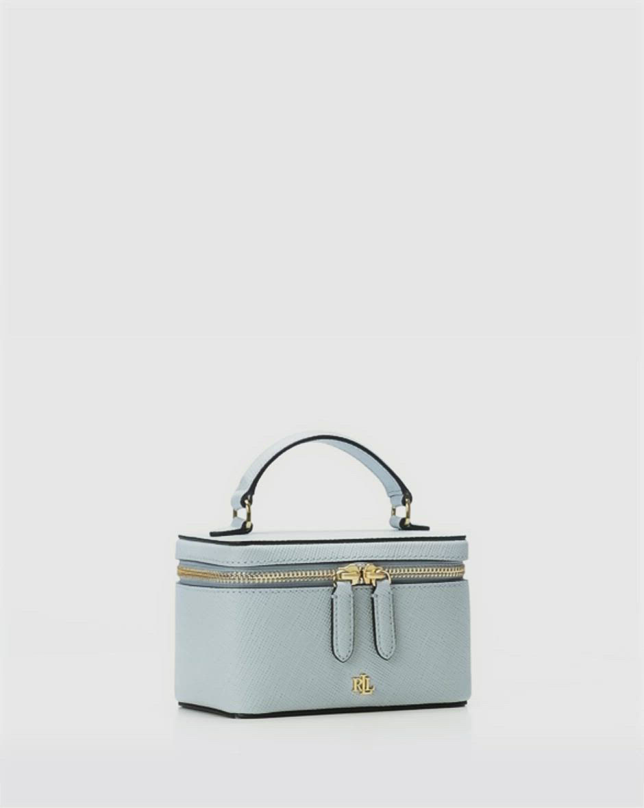 Lauren Ralph Lauren Hallee Small Textured Leather Crossbody Bag