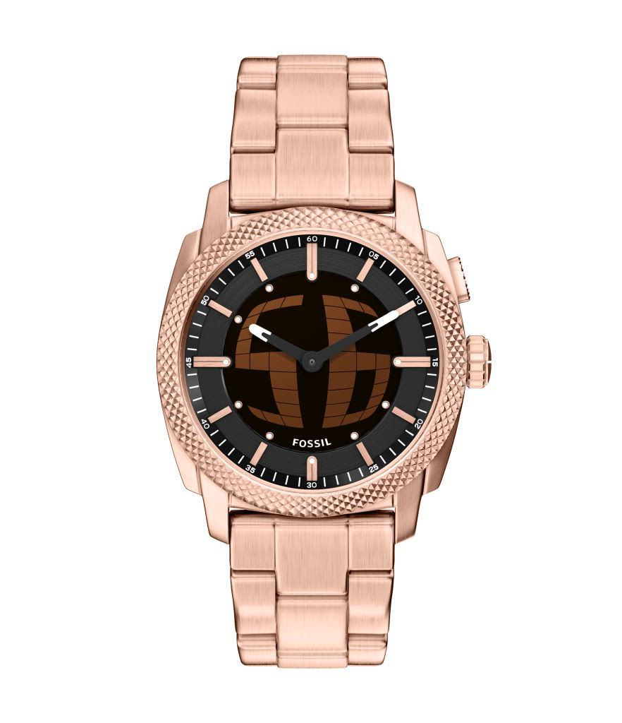 Fossil Men's Machine Big Tic Rose Gold-Tone Stainless Steel Watch