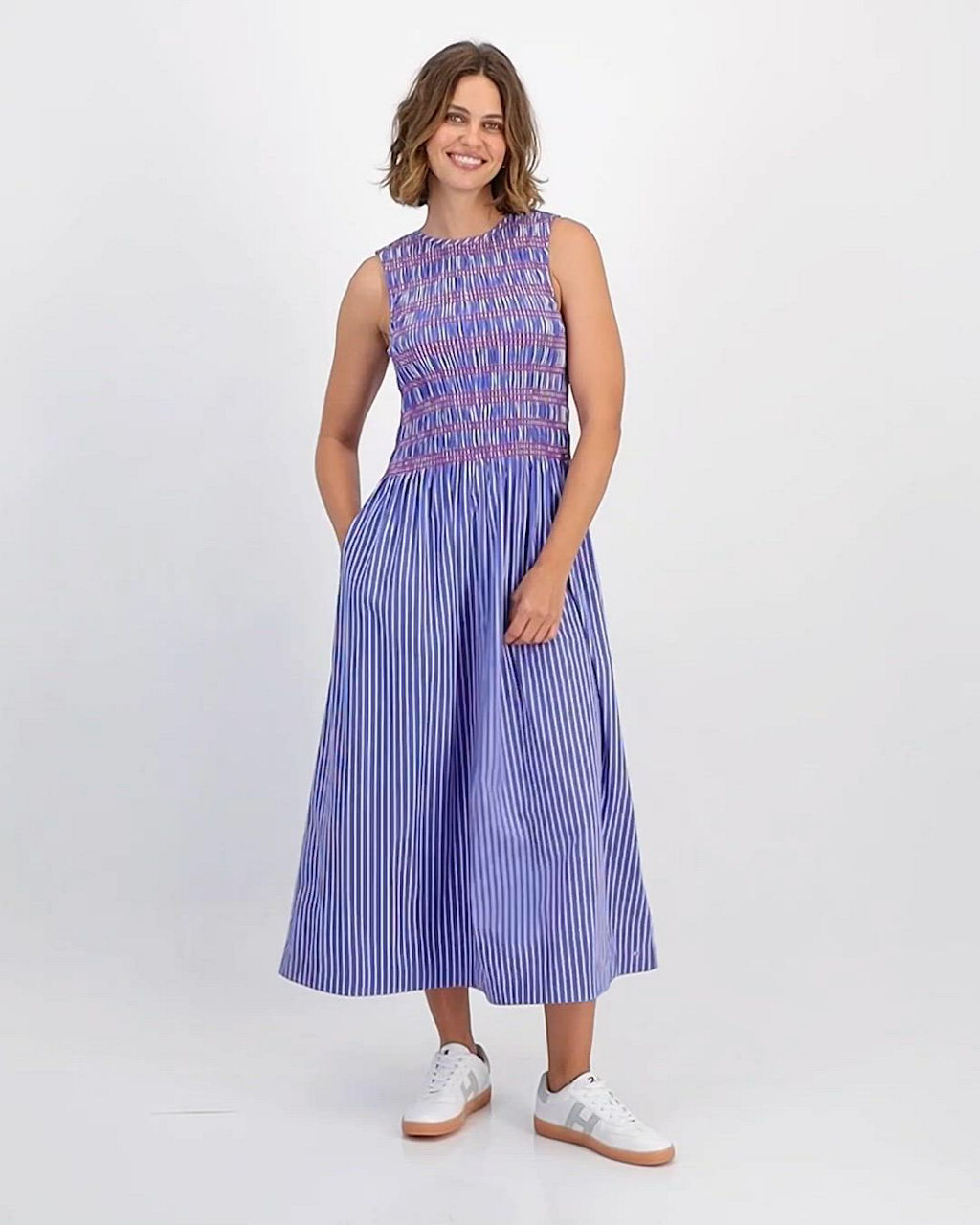 cotton women dresses Royal Blue 3D Flower Dress | Jodifl Pink Flower White Tulle colour:WHITE Primary color:orange blossom which is lightweight
