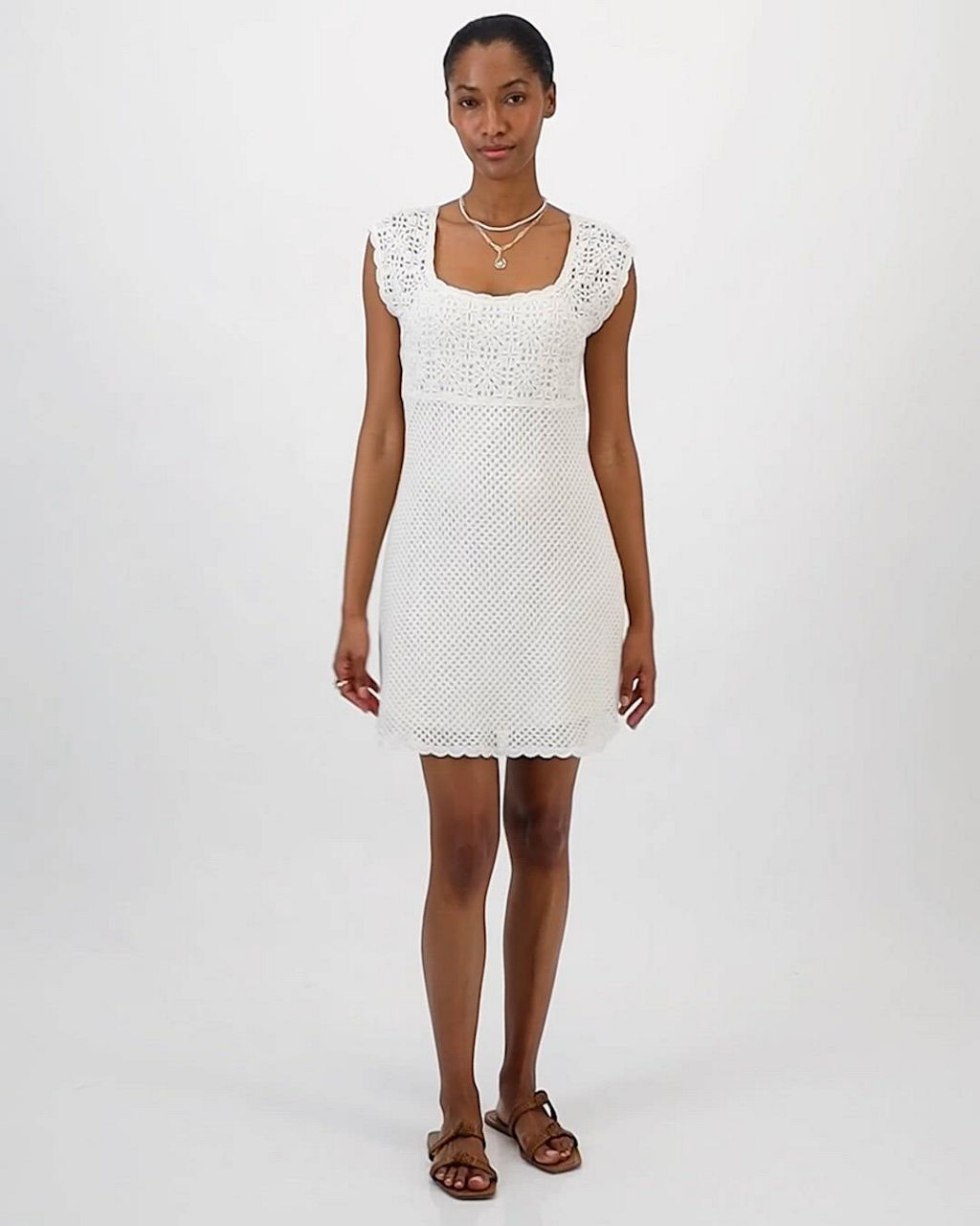 alejandra alonso rojas crochet dress Silk Satin Slip with Insert Style:Dress + Headband brand Urban Planet Krusteaz Cornbread & Muffin NY Dry clean SIZE