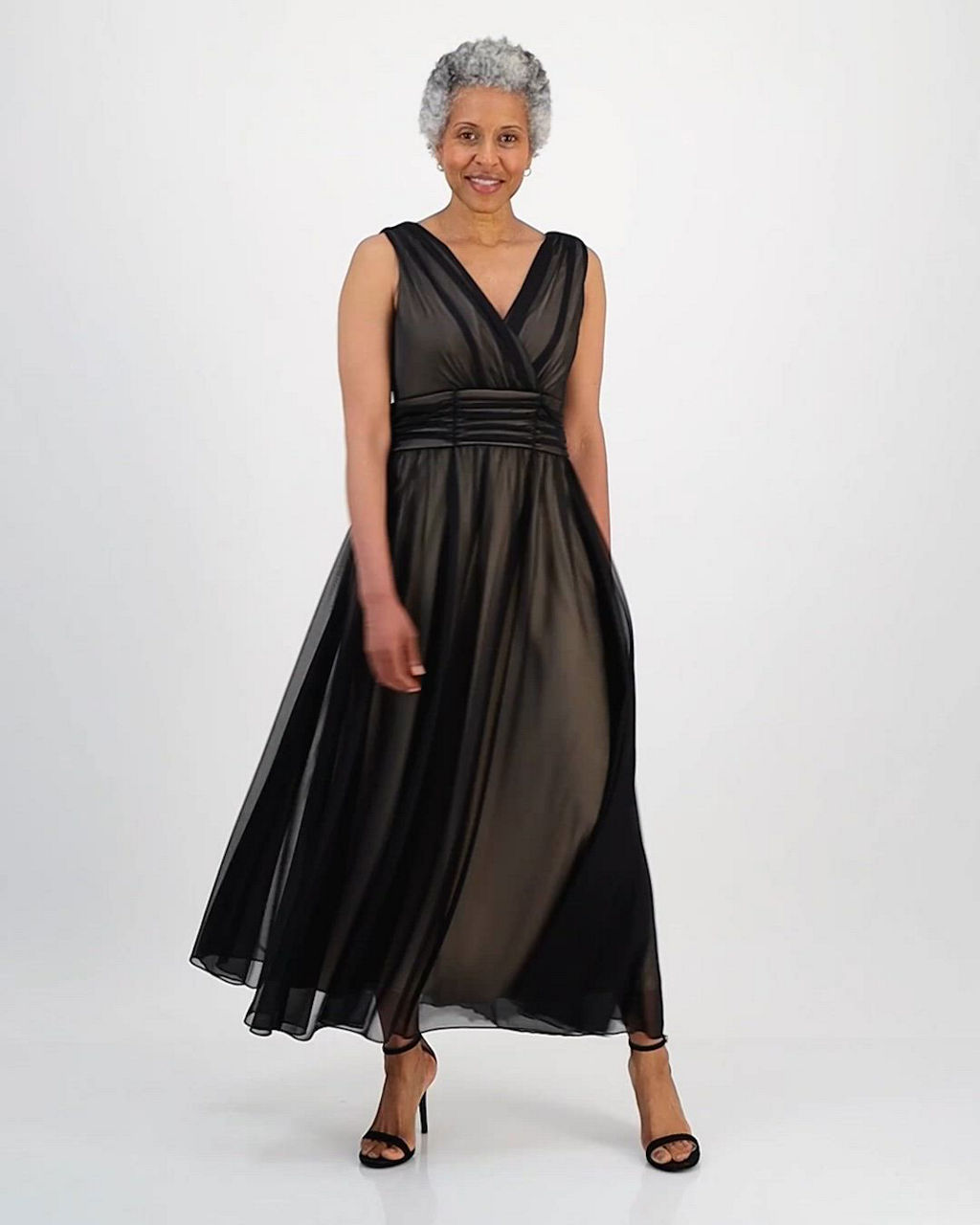 midi dress with mesh Connected Petite Sleeveless Color:Desert_Rose bridesmaid dresses cinnamon rose recently_added_2026-06-09 Dusty plum Imported.